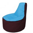Живое кресло-мешокТрон Т1.1-1301(голубой-бордовый)