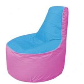 Живое кресло-мешокТрон Т1.1-1303(голубой-розовый)