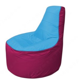 Живое кресло-мешокТрон Т1.1-1304(голубой-фуксия)