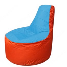 Живое кресло-мешокТрон Т1.1-1305(голубой-оранжевый)