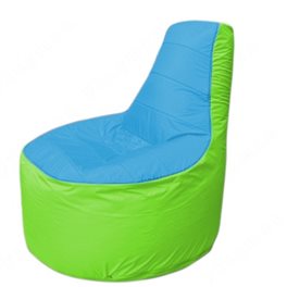 Живое кресло-мешокТрон Т1.1-1307(голубой-салатовый)