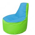 Живое кресло-мешокТрон Т1.1-1307(голубой-салатовый)