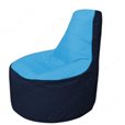 Живое кресло-мешокТрон Т1.1-1316(голубой-тем.синий)