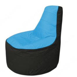 Живое кресло-мешокТрон Т1.1-1324(голубой-чёрный)