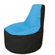 Живое кресло-мешокТрон Т1.1-1324(голубой-чёрный)