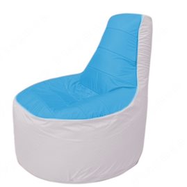 Живое кресло-мешокТрон Т1.1-1325(голубой-белый)