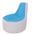 Живое кресло-мешокТрон Т1.1-1325(голубой-белый)
