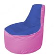 Живое кресло-мешокТрон Т1.1-1403(синий-розовый)