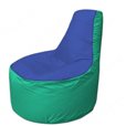 Живое кресло-мешокТрон Т1.1-1412(синий-бирюзовый)