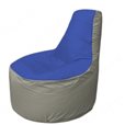 Живое кресло-мешокТрон Т1.1-1422(синий-серый)