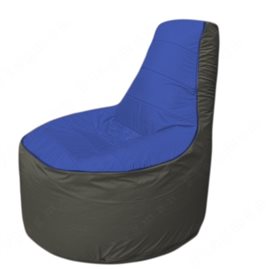 Живое кресло-мешокТрон Т1.1-1423(синий-тем.серый)