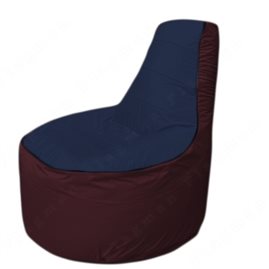 Живое кресло-мешокТрон Т1.1-1601(тем.синий-бордовый)