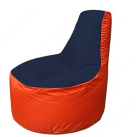 Живое кресло-мешокТрон Т1.1-1605(тем.синий-оранжевый)