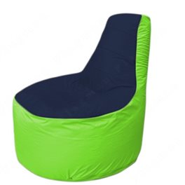 Живое кресло-мешокТрон Т1.1-1607(тем.синий-салатовый)