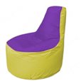 Живое кресло-мешокТрон Т1.1-1806(фиолетовый-желтый)