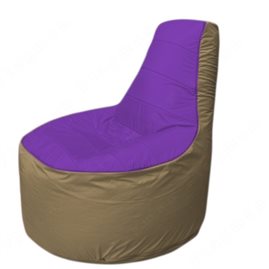Живое кресло-мешокТрон Т1.1-1821(фиолетовый-тем.бежевый)