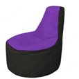 Живое кресло-мешокТрон Т1.1-1823(фиолетовый-тем.серый)