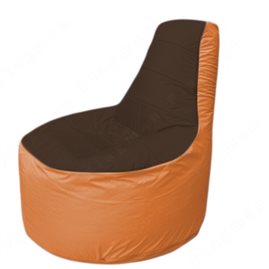 Живое кресло-мешокТрон Т1.1-1905(коричневый-оранжевый)