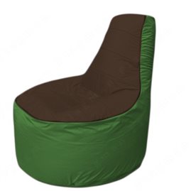 Живое кресло-мешокТрон Т1.1-1908(коричневый-зеленый)