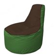 Живое кресло-мешокТрон Т1.1-1908(коричневый-зеленый)
