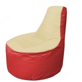 Живое кресло-мешокТрон Т1.1-2002(бежевый-красный)
