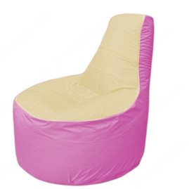 Живое кресло-мешокТрон Т1.1-2003(бежевый-розовый)