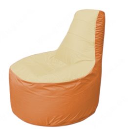 Живое кресло-мешокТрон Т1.1-2005(бежевый-оранжевый)