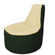 Живое кресло-мешокТрон Т1.1-2009(бежевый-тем.зеленый)