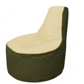 Живое кресло-мешокТрон Т1.1-2011(бежевый-тем.оливковый)