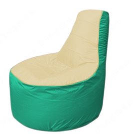 Живое кресло-мешокТрон Т1.1-2012(бежевый-бирюзовый)