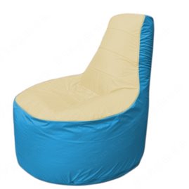 Живое кресло-мешокТрон Т1.1-2013(бежевый-голубой)