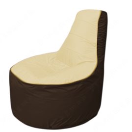 Живое кресло-мешокТрон Т1.1-2019(бежевый-коричневый)
