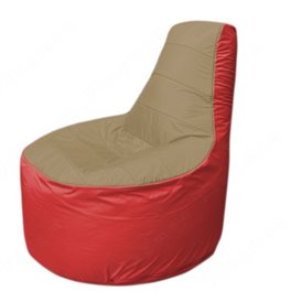 Живое кресло-мешокТрон Т1.1-2102(тем.бежевый-красный)
