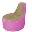 Живое кресло-мешокТрон Т1.1-2103(тем.бежевый-розовый)