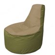 Живое кресло-мешокТрон Т1.1-2110(тем.бежевый-оливковый)