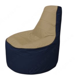 Живое кресло-мешокТрон Т1.1-2116(тем.бежевый-тем.синий)