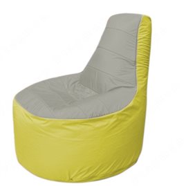 Живое кресло-мешокТрон Т1.1-2206(серый-желтый)