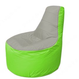 Живое кресло-мешокТрон Т1.1-2207(серый-салатовый)