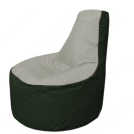 Живое кресло-мешокТрон Т1.1-2209(серый-тем.зеленый)