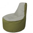 Живое кресло-мешокТрон Т1.1-2210(серый-оливковый)