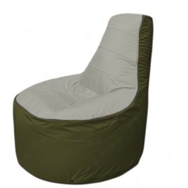 Живое кресло-мешокТрон Т1.1-2211(серый-тем.оливковый)
