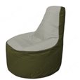 Живое кресло-мешокТрон Т1.1-2211(серый-тем.оливковый)