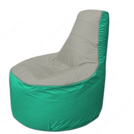 Живое кресло-мешокТрон Т1.1-2212(серый-бирюзовый)