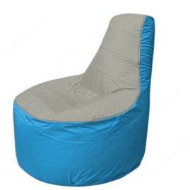 Живое кресло-мешокТрон Т1.1-2213(серый-голубой)