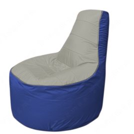 Живое кресло-мешокТрон Т1.1-2214(серый-синий)