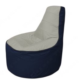 Живое кресло-мешокТрон Т1.1-2216(серый-тем.синий)