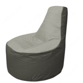 Живое кресло-мешокТрон Т1.1-2223(серый-тем.серый)