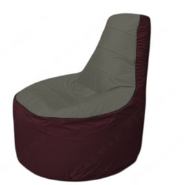 Живое кресло-мешокТрон Т1.1-2301(тем.серый-бордовый)