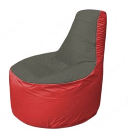 Живое кресло-мешокТрон Т1.1-2302(тем.серый-красный)