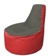Живое кресло-мешокТрон Т1.1-2302(тем.серый-красный)